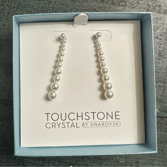 Touchstone Crystal Drop Earrings - Picture 2 of 6